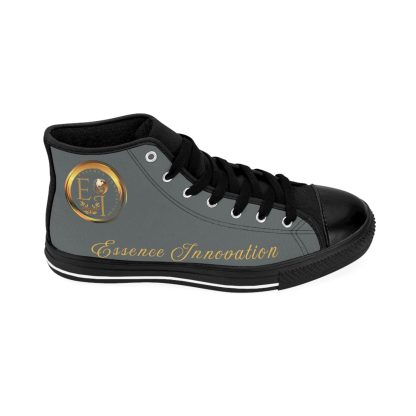 HighTop Classic Dark Grey | Ladies Black Trim Sneakers - Image 7