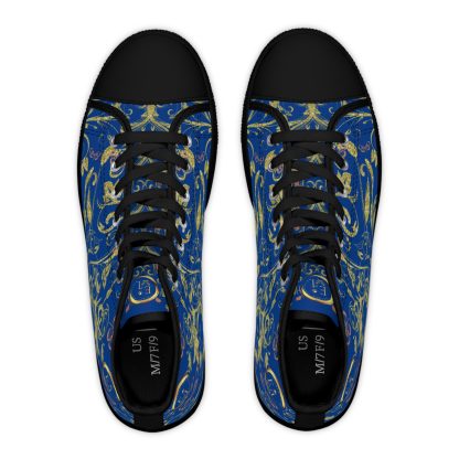 Butterfly Heart Dark Blue | Bohemian HighTop Sneakers - Image 2