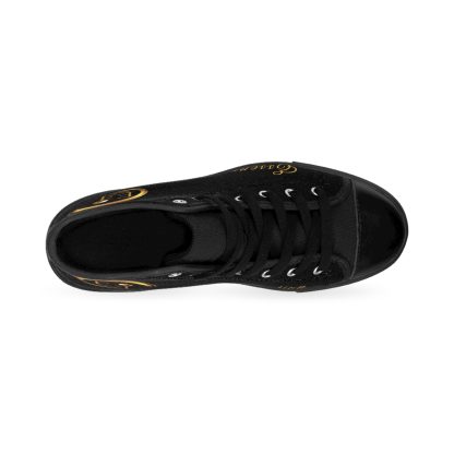 HighTop Classic Black | Ladies Black Trim Sneakers - Image 3