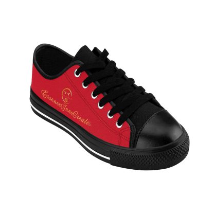 LowTop Sneakers Dark Red | EssenceInnoCreate Streetwear - Image 9