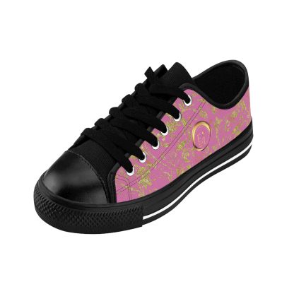 Bohemian Essence Light Pink | Luxe Black Trim LowTop Sneakers - Image 6