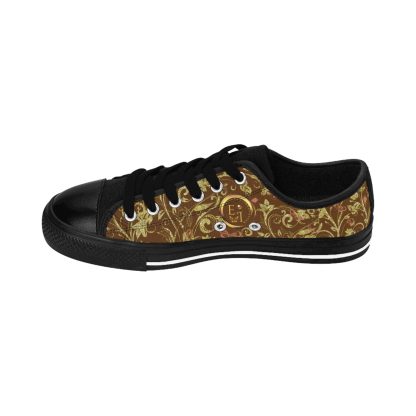 Bohemian Essence Brown | Luxe Black Trim LowTop Sneakers - Image 8