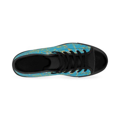 Bohemian BlackTop Turquoise | Black Sole HighTop Sneakers - Image 3