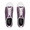 Bohemian Butterfly Purple | White Trim Floral LowTops - Image 6