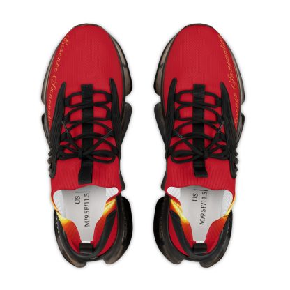 Dark Red Trendsetter Flame Black | Mens Performance Sneakers - Image 2