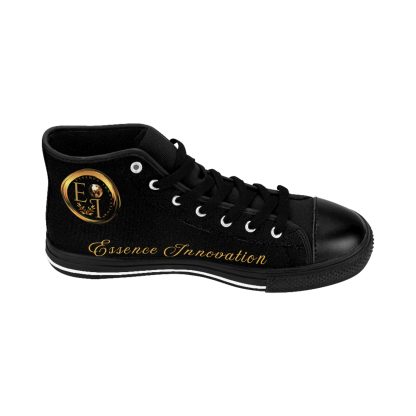 HighTop Classic Black | Ladies Black Trim Sneakers - Image 5