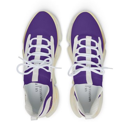 EssenceInnoCreate Purple | Mens White Trim Mesh Sneakers - Image 2