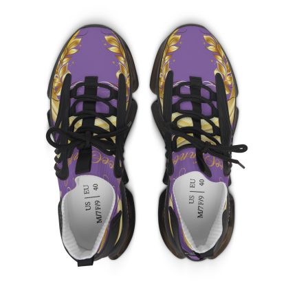 Luxe Lightning Light Purple | Mesh Sneakers Black - Image 2