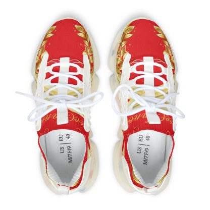 Luxe Storm Red | Mesh Sneakers White - Image 2