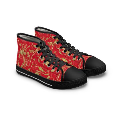 Butterfly Heart Dark Red | Bohemian HighTop Sneakers