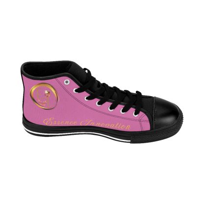 HighTop Classic Light Pink | Ladies Black Trim Sneakers - Image 5