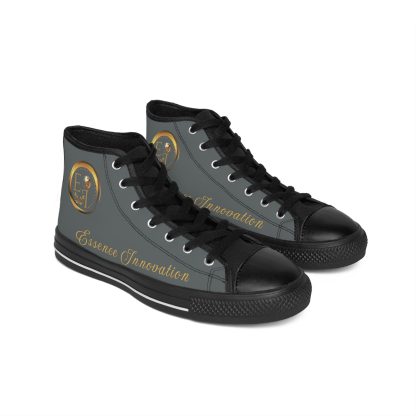 HighTop Classic Dark Grey | Ladies Black Trim Sneakers