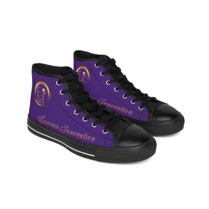 HighTop Classic Purple | Ladies Black Trim Sneakers