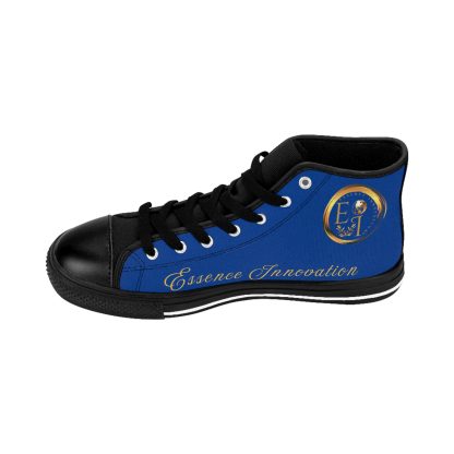 HighTop Classic Dark Blue | Ladies Black Trim Sneakers - Image 8