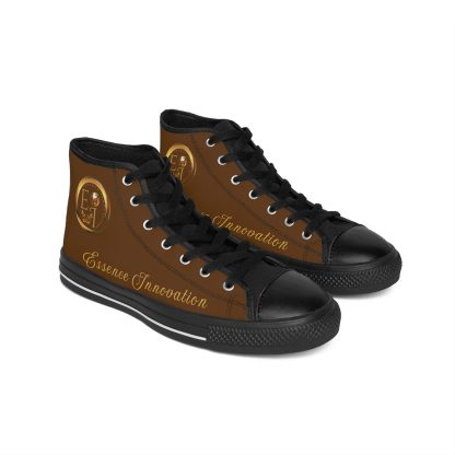 HighTop Classic Brown | Ladies Black Trim Sneakers