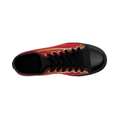 EssenceInnoCreate Striped Dark Red | Ladies LowTop Sneakers - Image 3