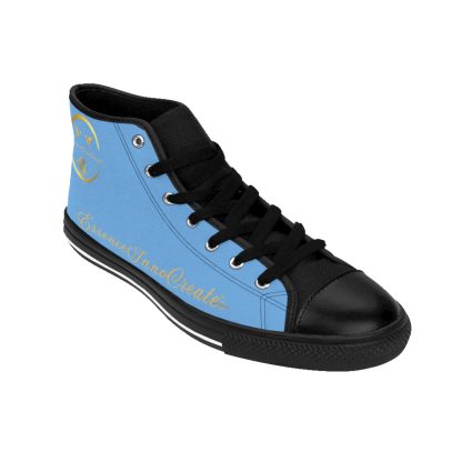 HighTop Sneakers Light Blue | EssenceInnoCreate Streetwear - Image 9