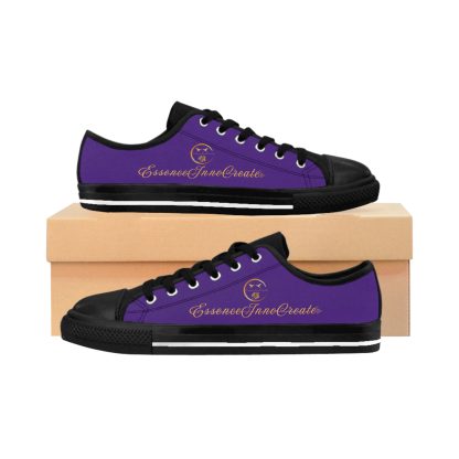 LowTop Sneakers Purple | EssenceInnoCreate Streetwear - Image 2