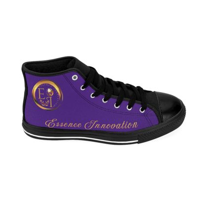 HighTop Classic Purple | Ladies Black Trim Sneakers - Image 7