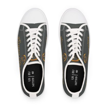 Ladies EssenceInno Dark Grey | Classic White Trim LowTops - Image 6