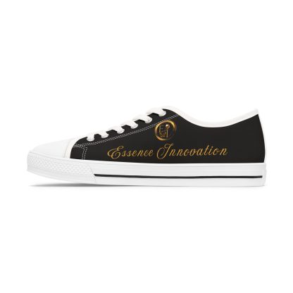 Ladies EssenceInno Black | Classic White Trim LowTops - Image 5