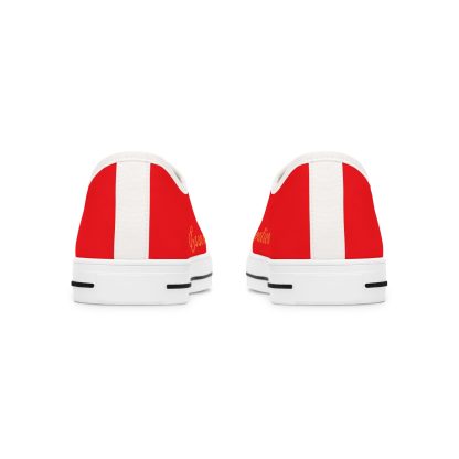 Ladies EssenceInno Red | Classic White Trim LowTops - Image 7