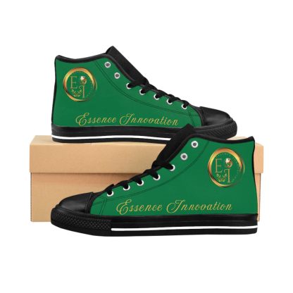 HighTop Classic Green | Ladies Black Trim Sneakers - Image 2