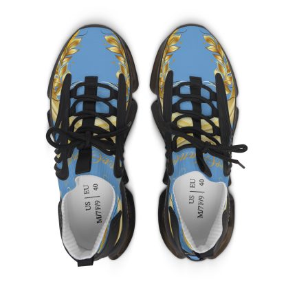 Luxe Lightning Light Blue | Mesh Sneakers Black - Image 2