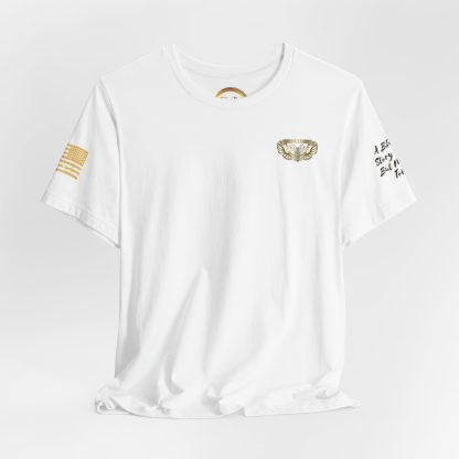 Essence White Veteran Tee – Clean Tribute T-Shirt - Image 7