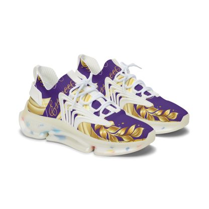 Luxe Storm Purple | Mesh Sneakers White