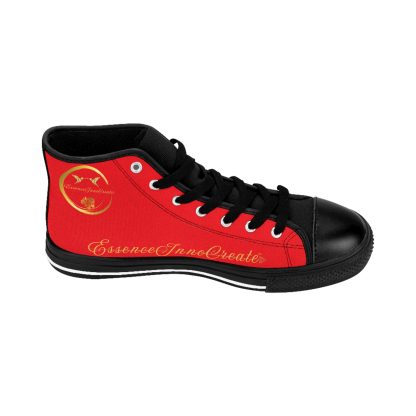 HighTop Sneakers Red | EssenceInnoCreate Streetwear - Image 5