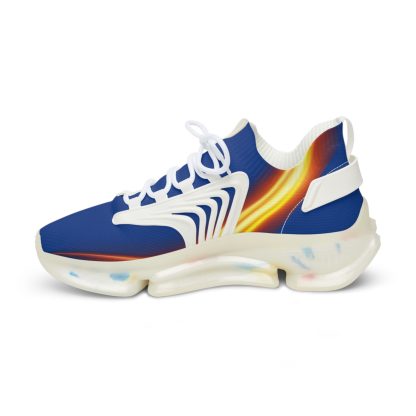 Dark Blue Trendsetter Flame White | Mens Performance Sneakers - Image 6