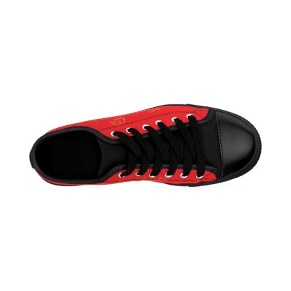 LowTop Sneakers Red | EssenceInnoCreate Streetwear - Image 3