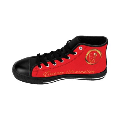 HighTop Classic Red | Ladies Black Trim Sneakers - Image 8