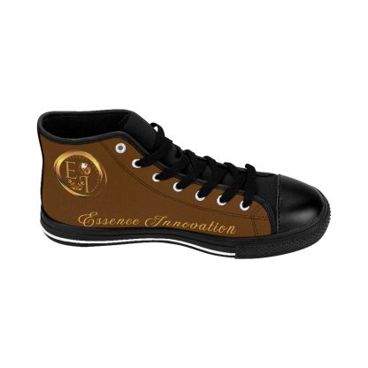 HighTop Classic Brown | Ladies Black Trim Sneakers - Image 5