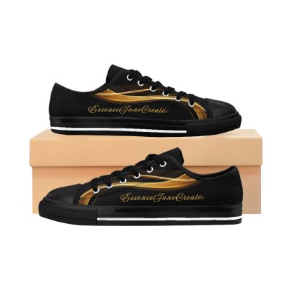 EssenceInnoCreate Striped Black | Ladies LowTop Sneakers - Image 2