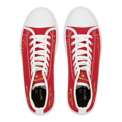 Essence Innovation Dark Red | Classic White Trim HighTops - Image 2