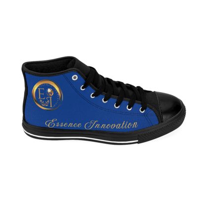 HighTop Classic Dark Blue | Ladies Black Trim Sneakers - Image 7