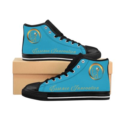 HighTop Classic Turquoise | Ladies Black Trim Sneakers - Image 2
