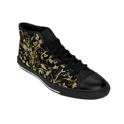 Bohemian BlackTop Black | Black Sole HighTop Sneakers - Image 9