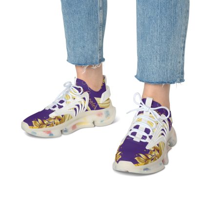 Luxe Storm Purple | Mesh Sneakers White - Image 9