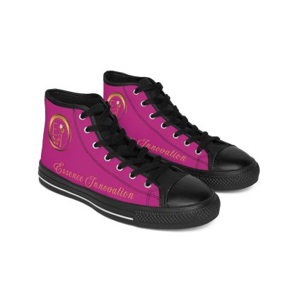 HighTop Classic Pink | Ladies Black Trim Sneakers