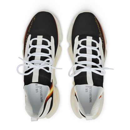 Black Trendsetter Flame White | Mens Performance Sneakers - Image 2