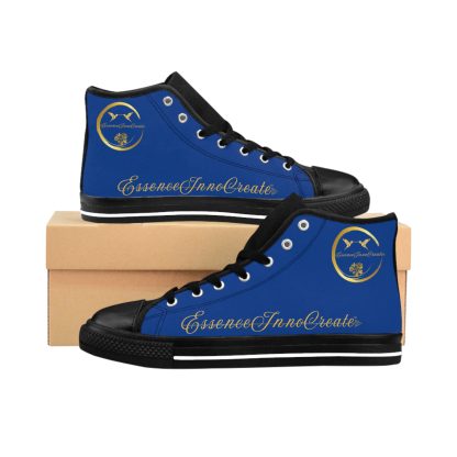 HighTop Sneakers Dark Blue | EssenceInnoCreate Streetwear - Image 2