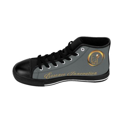 HighTop Classic Dark Grey | Ladies Black Trim Sneakers - Image 8