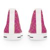 Floral Butterfly Pink | White Trim Bohemian HighTops - Image 3