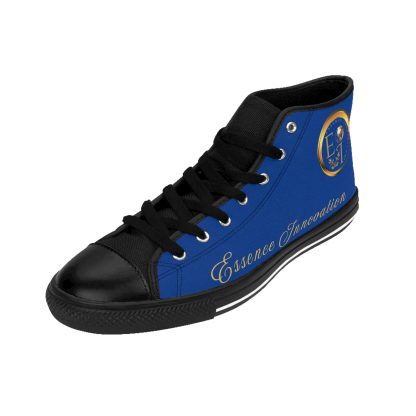 HighTop Classic Dark Blue | Ladies Black Trim Sneakers - Image 6