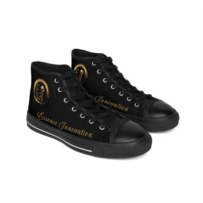 HighTop Classic Black | Ladies Black Trim Sneakers