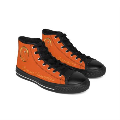 HighTop Classic Orange | Ladies Black Trim Sneakers