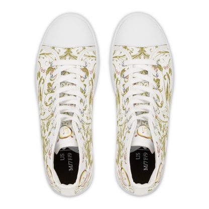 Floral Butterfly White | White Trim Bohemian HighTops - Image 2